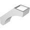 Ekena Millwork 3 1/2-in. W x 10-in. D x 10-in. H Imperial Architectural Grade PVC Knee Brace BRCP035X10X10IMP - alternate 6